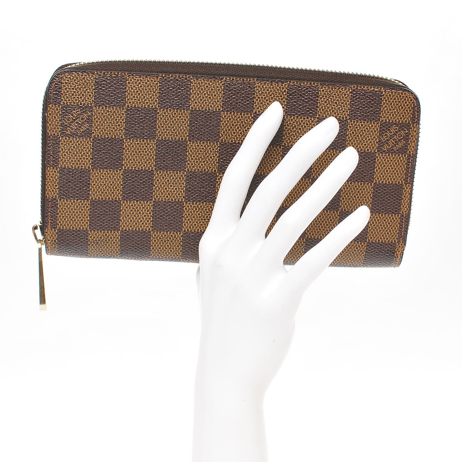 Louis Vuitton Damier Ebene Zippy Wallet 2 of 8