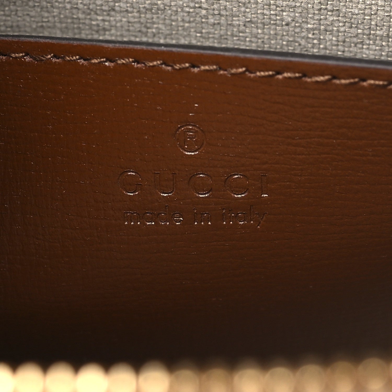 Gucci GG Supreme Monogram Azalea Calfskin Retro Interlocking G Flat Messenger Bag Beige Ebony Brown Sugar 6 of 9