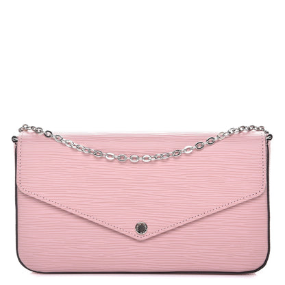 Louis Vuitton Epi Pochette Felicie Rose Ballerine 1 of 8