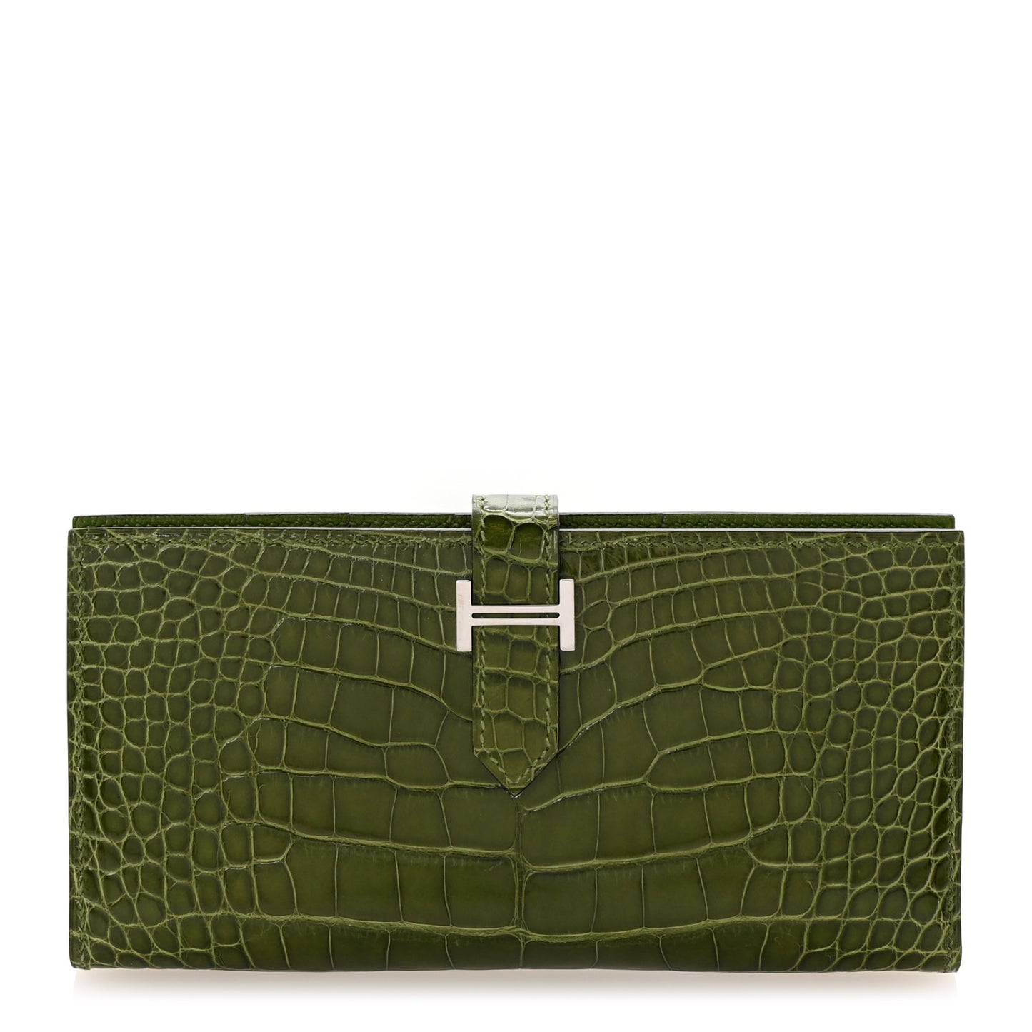 Shiny Alligator Bearn Wallet Cactus