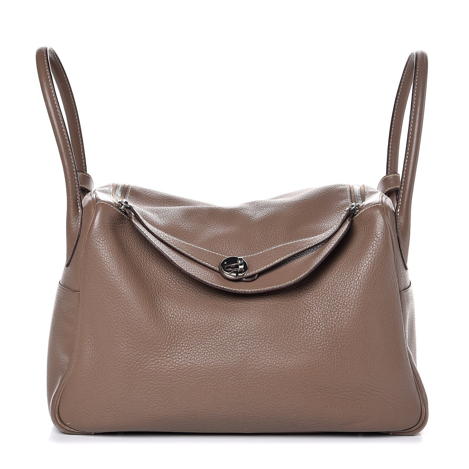 Hermes Taurillon Clemence Lindy 34 Etoupe 1 of 16