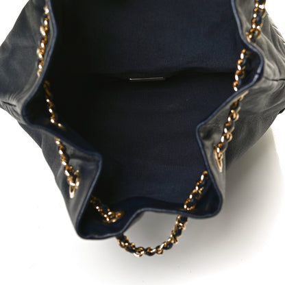 Chanel Lambskin Quilted Large In Seoul Backpack Navy 4 of 9