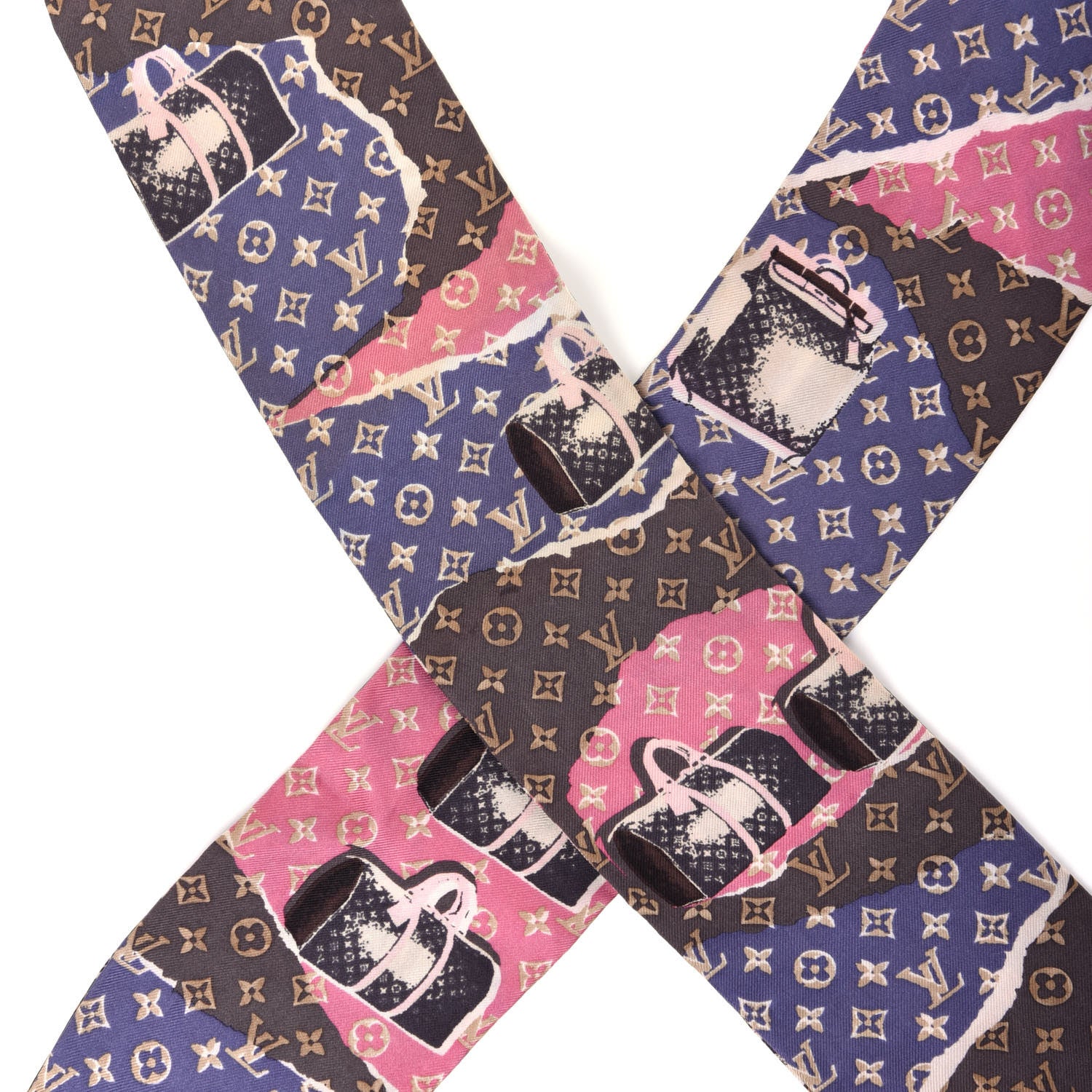 Louis Vuitton Silk Monogram Wallpaper Bandeau 2 of 3
