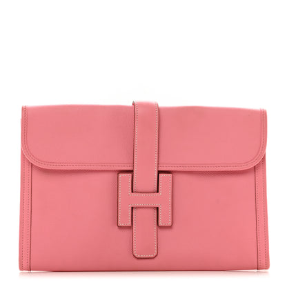 Hermes Epsom Jige PM Clutch Rose Confetti 1 of 8
