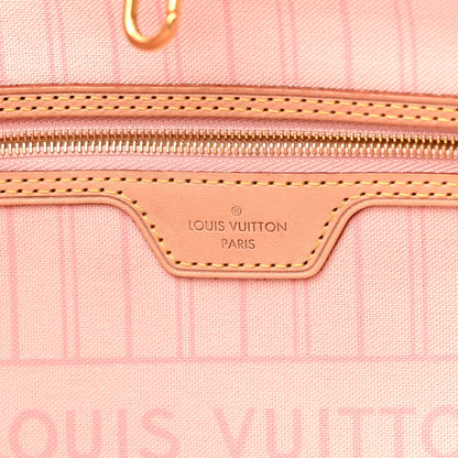 Louis Vuitton Damier Azur Neo Neverfull MM Rose Ballerine 7 of 13