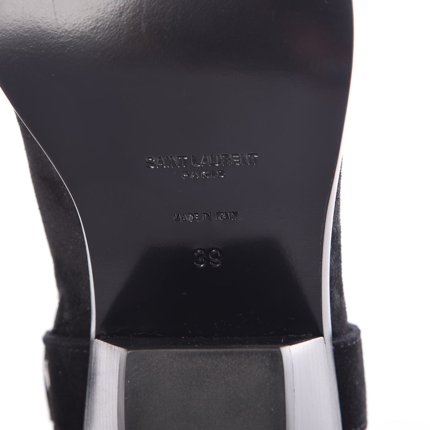 Suede West Harness Ankle Booties 39 Black