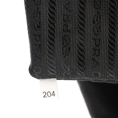 Prada Tessuto Nylon Vitello Daino Tote Nero Black 8 of 9
