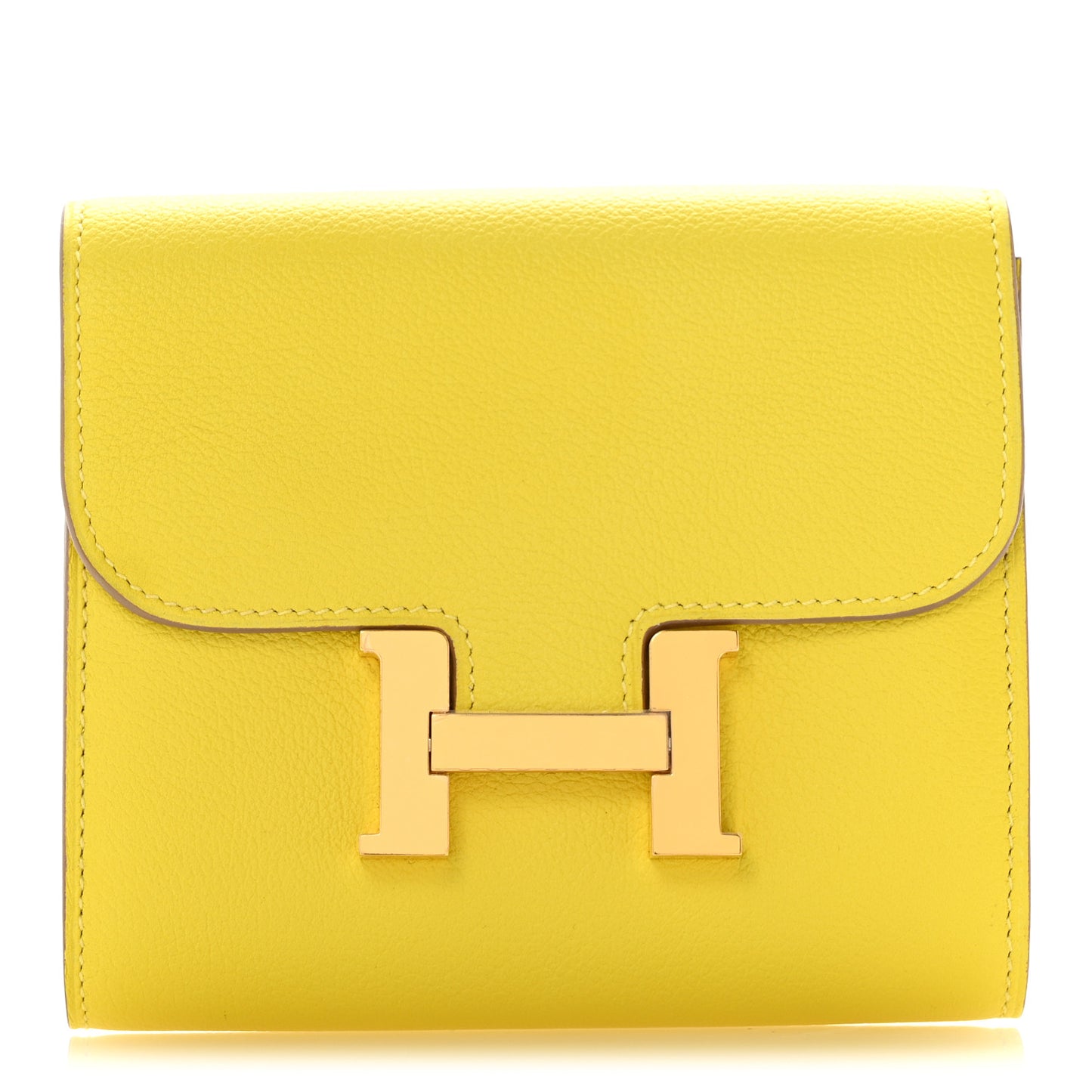 Evercolor Constance Compact Passant Wallet Lime