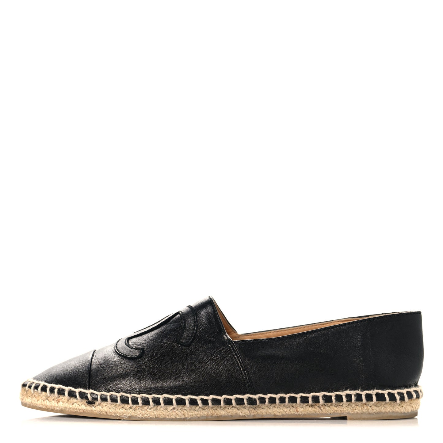 Lambskin CC Espadrilles 40 38 Black