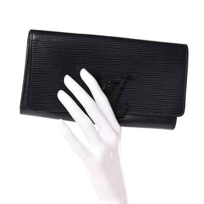 Louis Vuitton Epi Louise Wallet Black 2 of 9