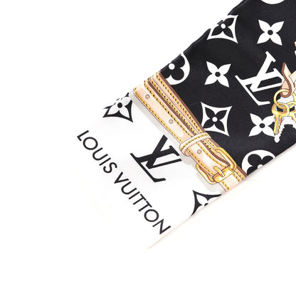 Louis Vuitton Silk Monogram Confidential Bandeau Black 2 of 5
