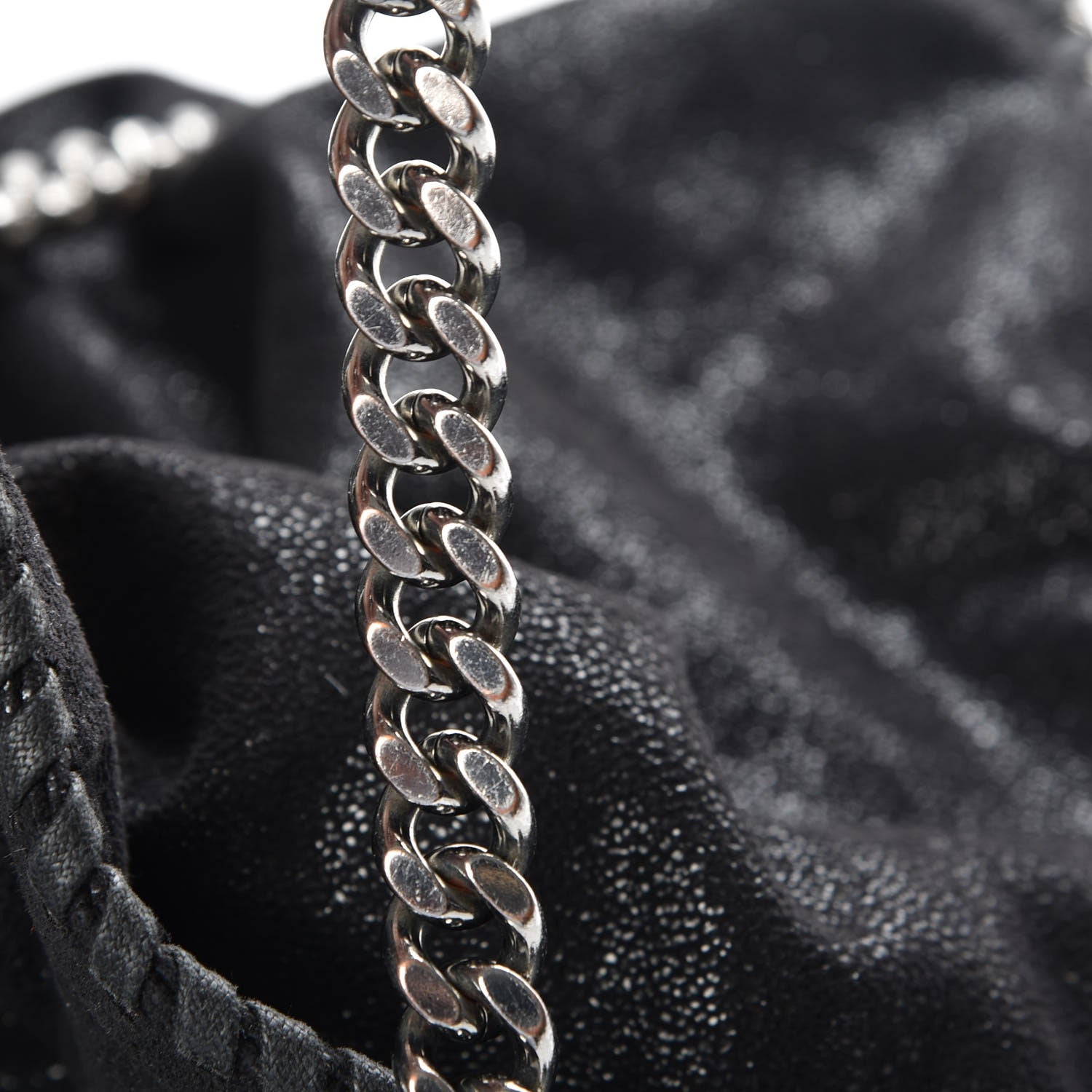 Stella McCartney Shaggy Deer Falabella Fold Over Tote Black 8 of 11