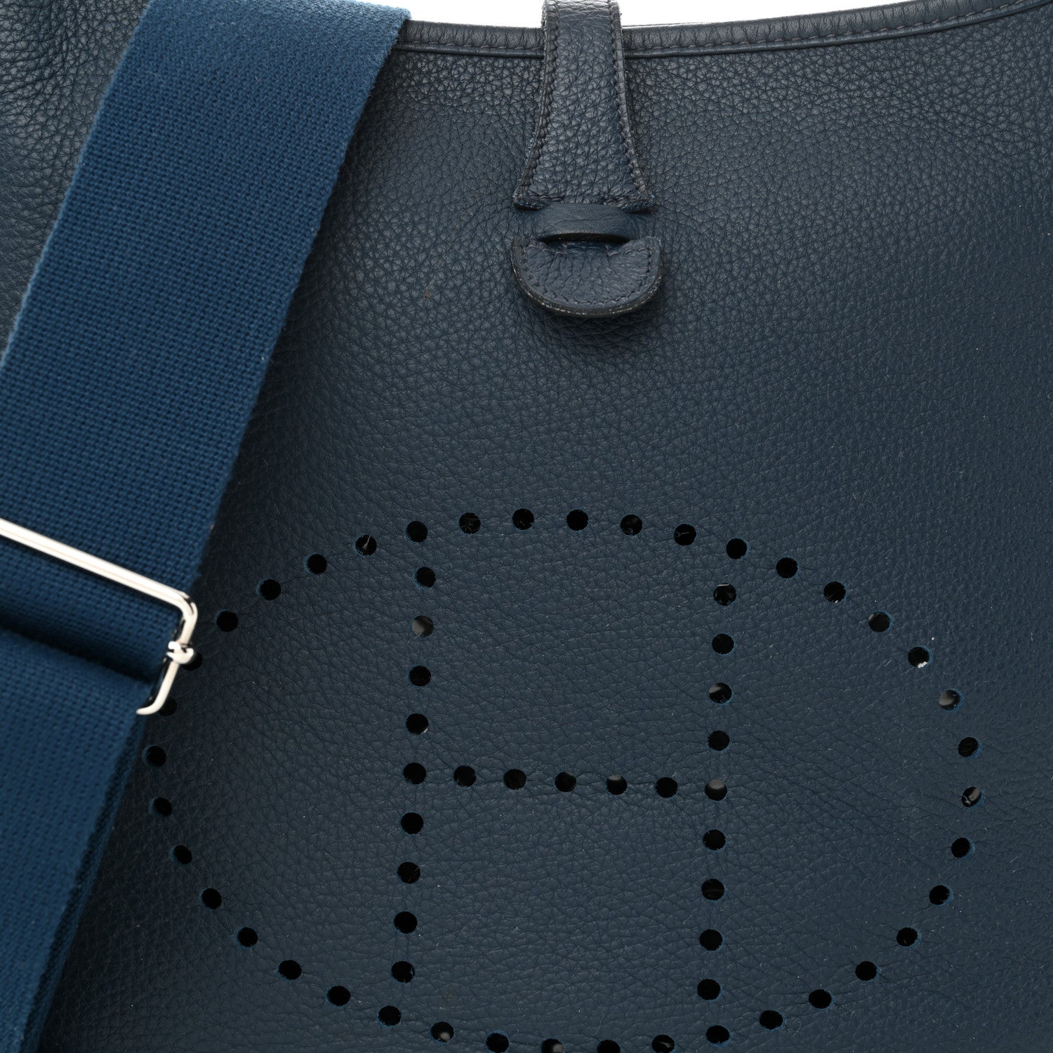 Hermes Taurillon Clemence Evelyne III PM Bleu De Prusse 8 of 10