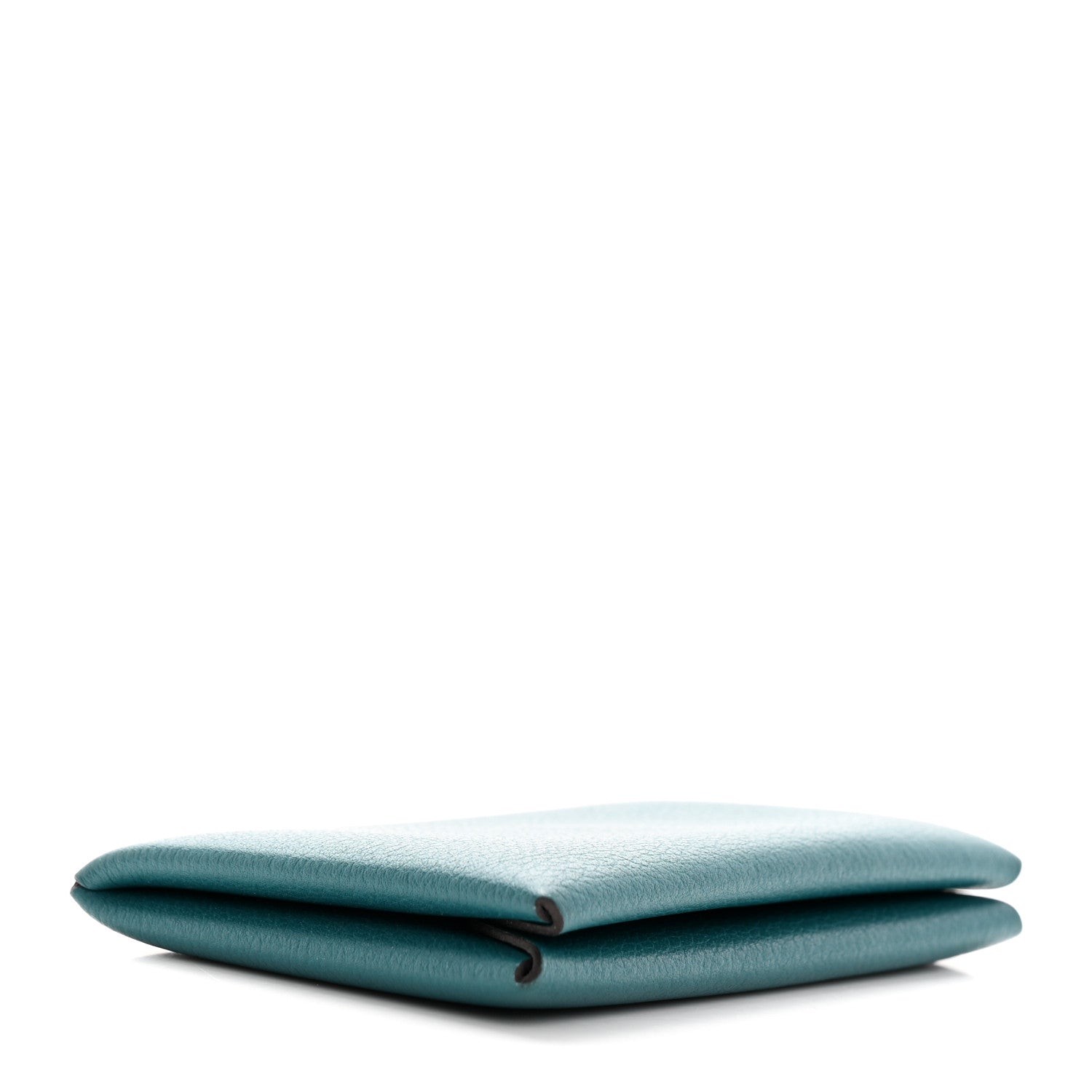 Hermes Chevre Mysore Calvi Card Case Vert Bosphore 4 of 10