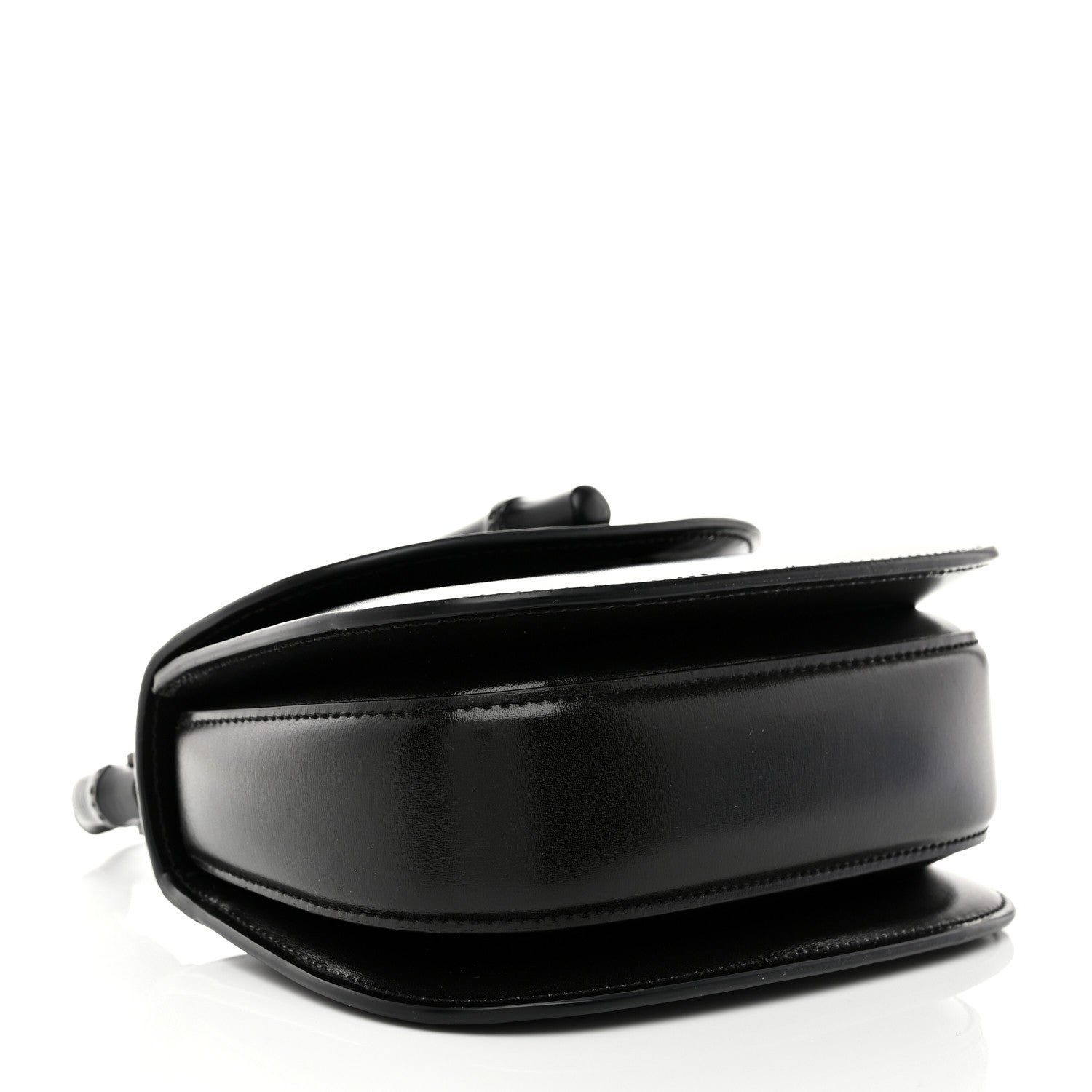 Gucci Boarded Dyana Lux Calfskin Web Monochrome Mini Bamboo 1947 Top Handle Bag Black 4 of 10