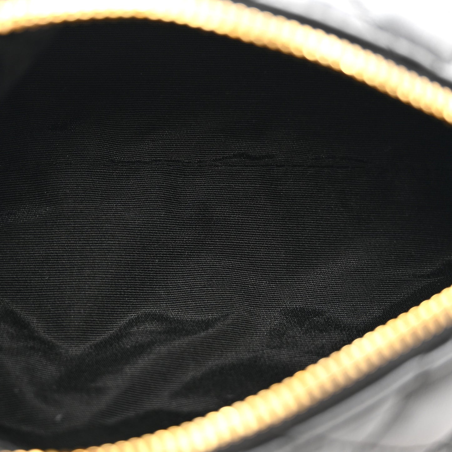 Nappa Quilted Medusa Pouch Black
