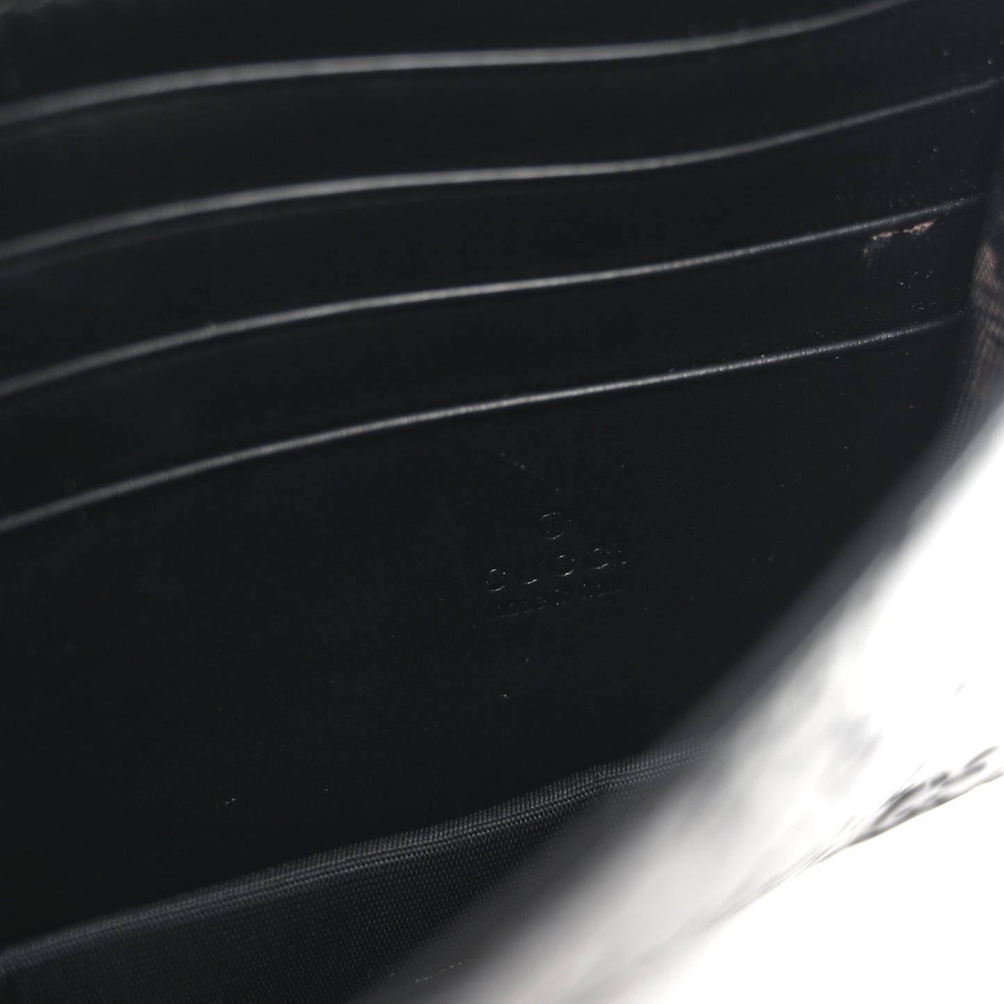 Guccissima Icon Chain Wallet Black