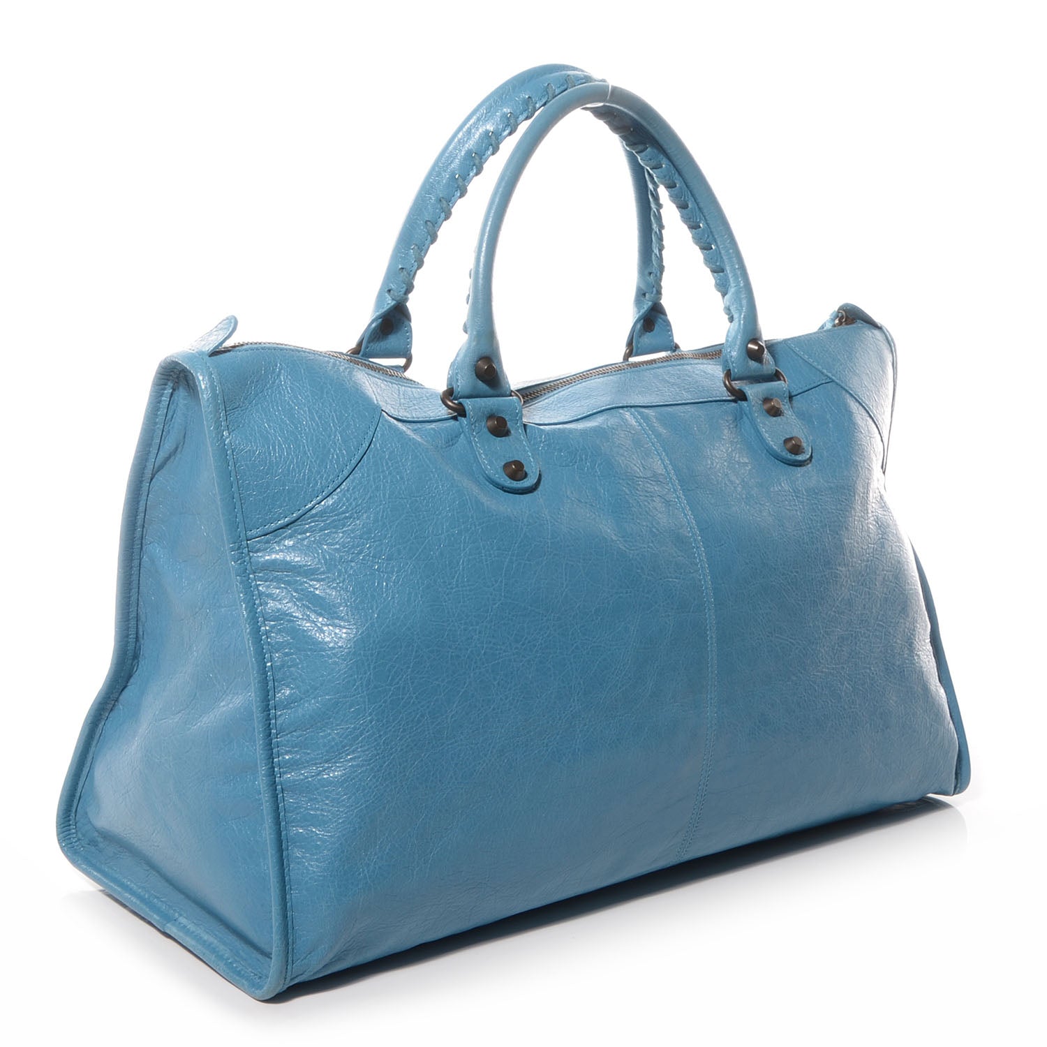 Balenciaga Agneau Work Bleu Indigo 3 of 11