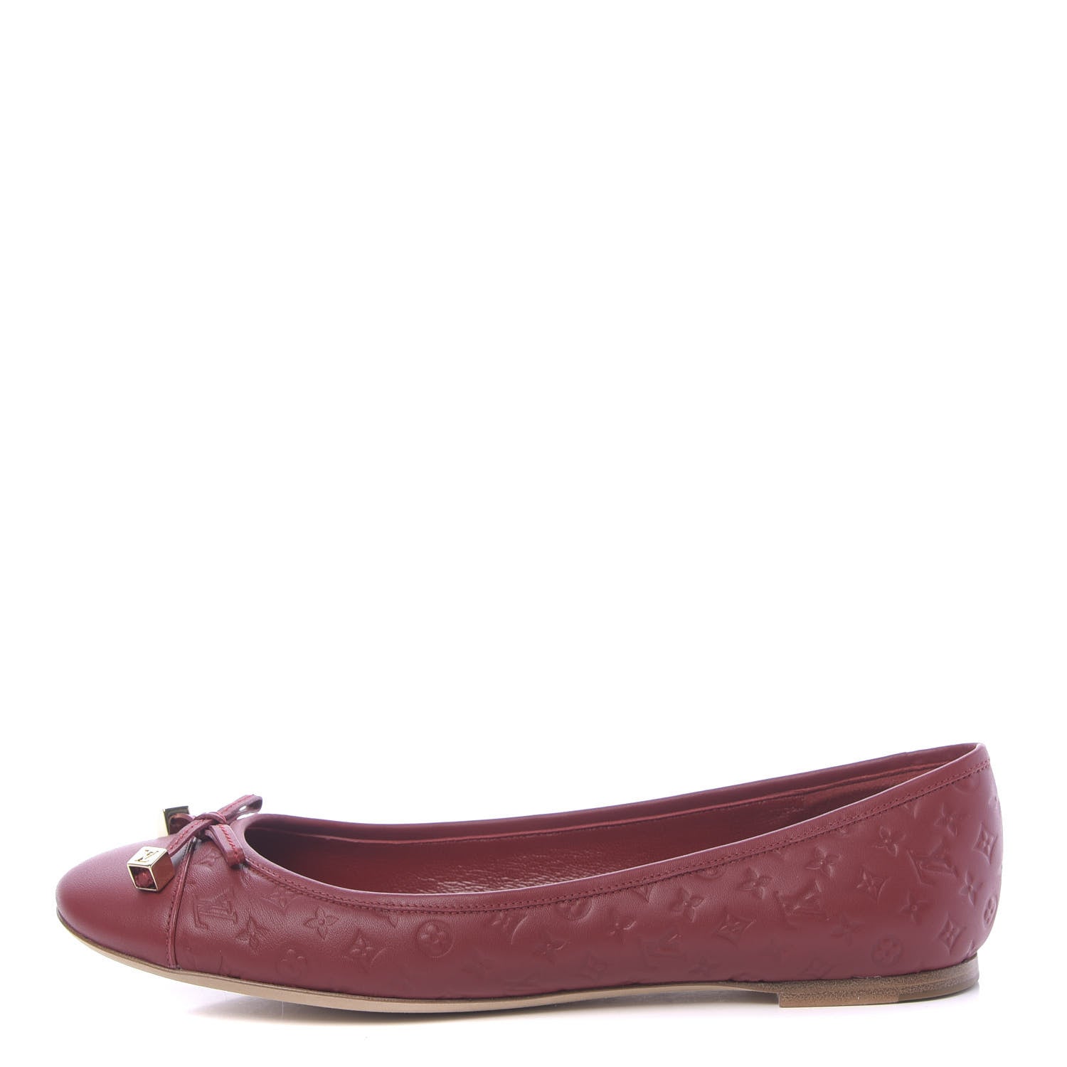 Louis Vuitton Calfskin Embossed Monogram Debbie Ballerina Flats 41 1 of 10