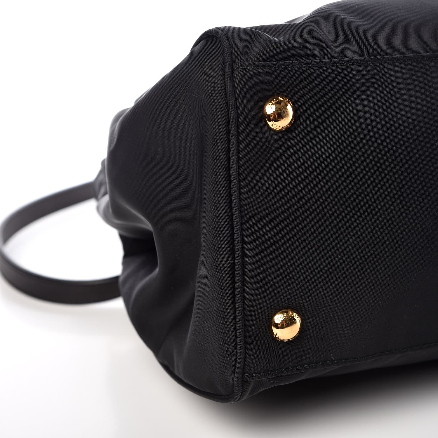 Prada Tessuto Nylon Saffiano Tote Black 5 of 10