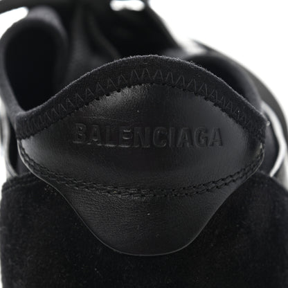 Balenciaga Mesh Calfskin Neoprene Suede Womens Race Runner Sneakers 40 Black 11 of 21