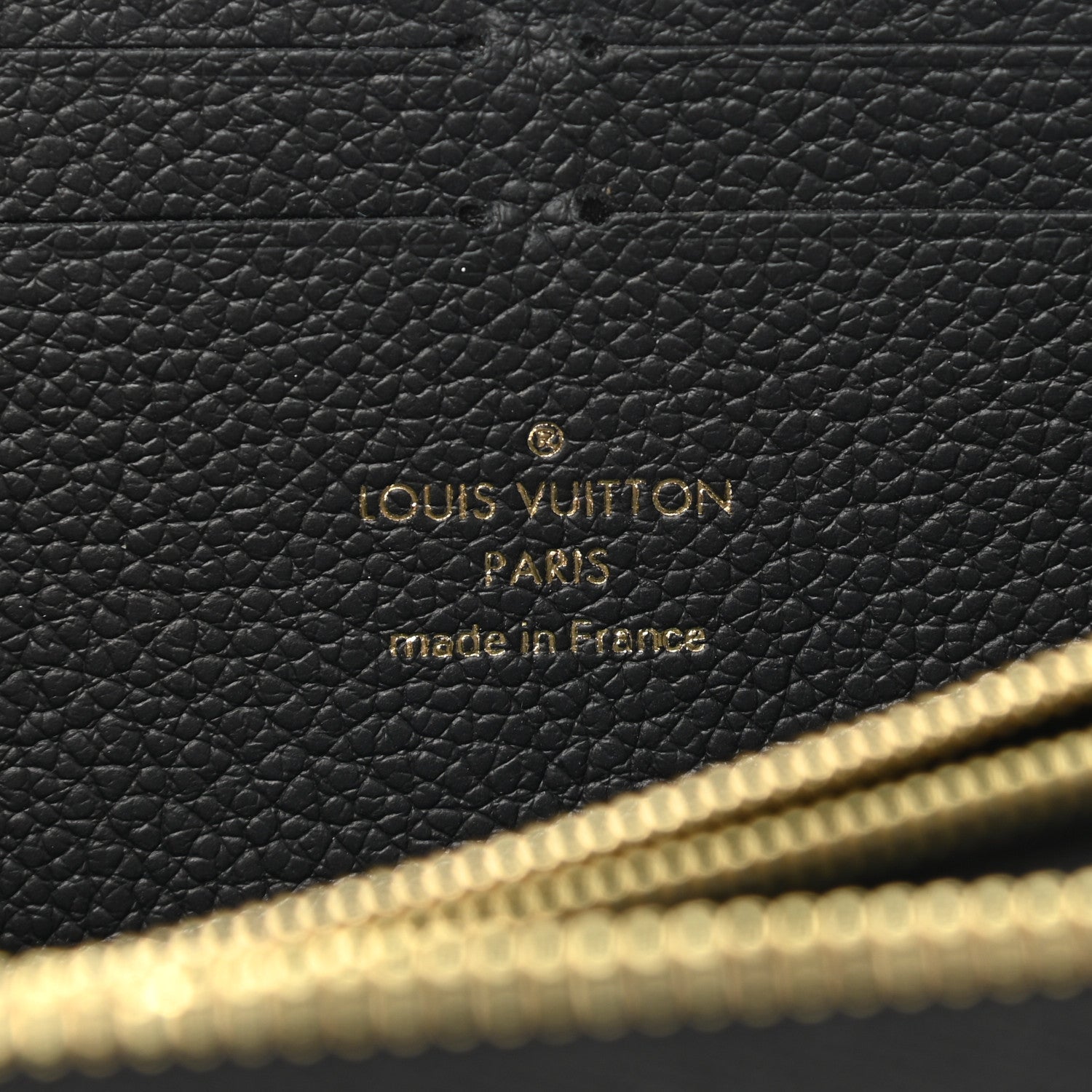 Louis Vuitton Empreinte Clemence Wallet Black 6 of 7