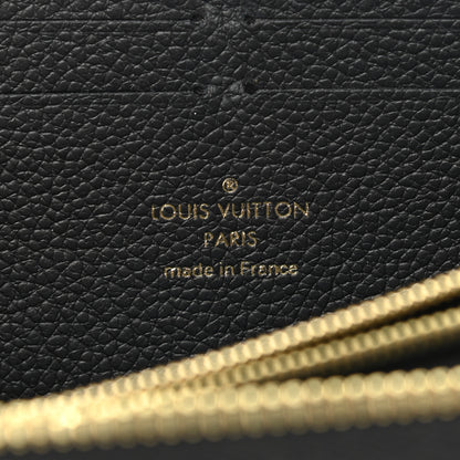 Louis Vuitton Empreinte Clemence Wallet Black 6 of 7