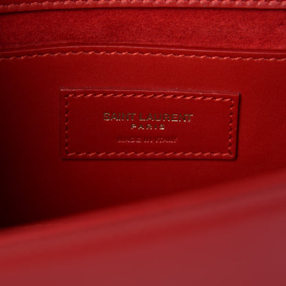 Saint Laurent Smooth Calfskin Medium Classic Monogram Kate Tassel Satchel Lipstick Red 6 of 6