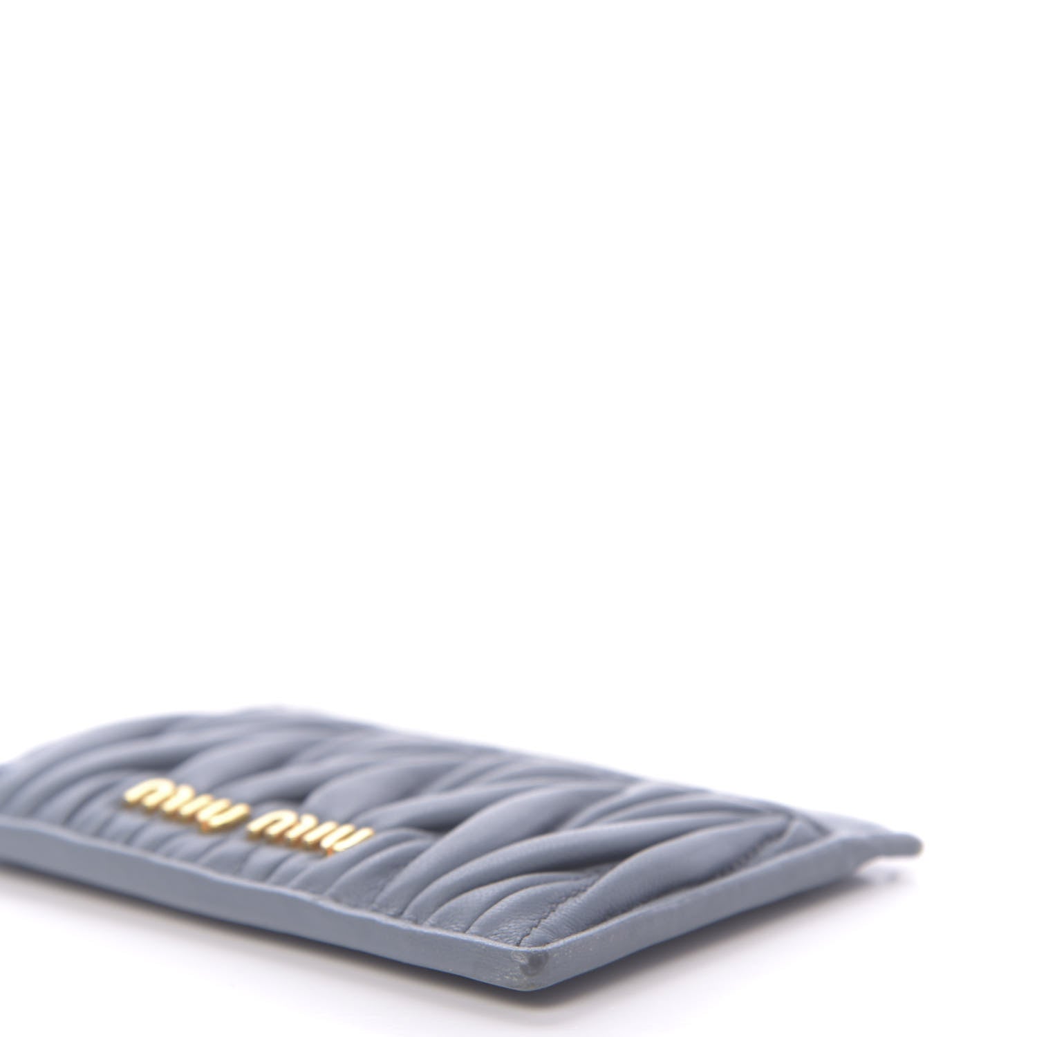 Miu Miu Nappa Matelasse Card Holder Pervinca 9 of 14