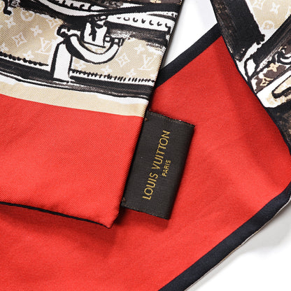 Louis Vuitton Silk Monogram Trunks Bandeau Brown 2 of 3