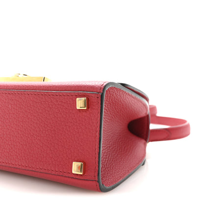 Moynat Taurillon Blush Rejane BB Red 9 of 9