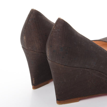 Christian Louboutin Cork Miss Boxe Wedges 39.5 Brown 14 of 14