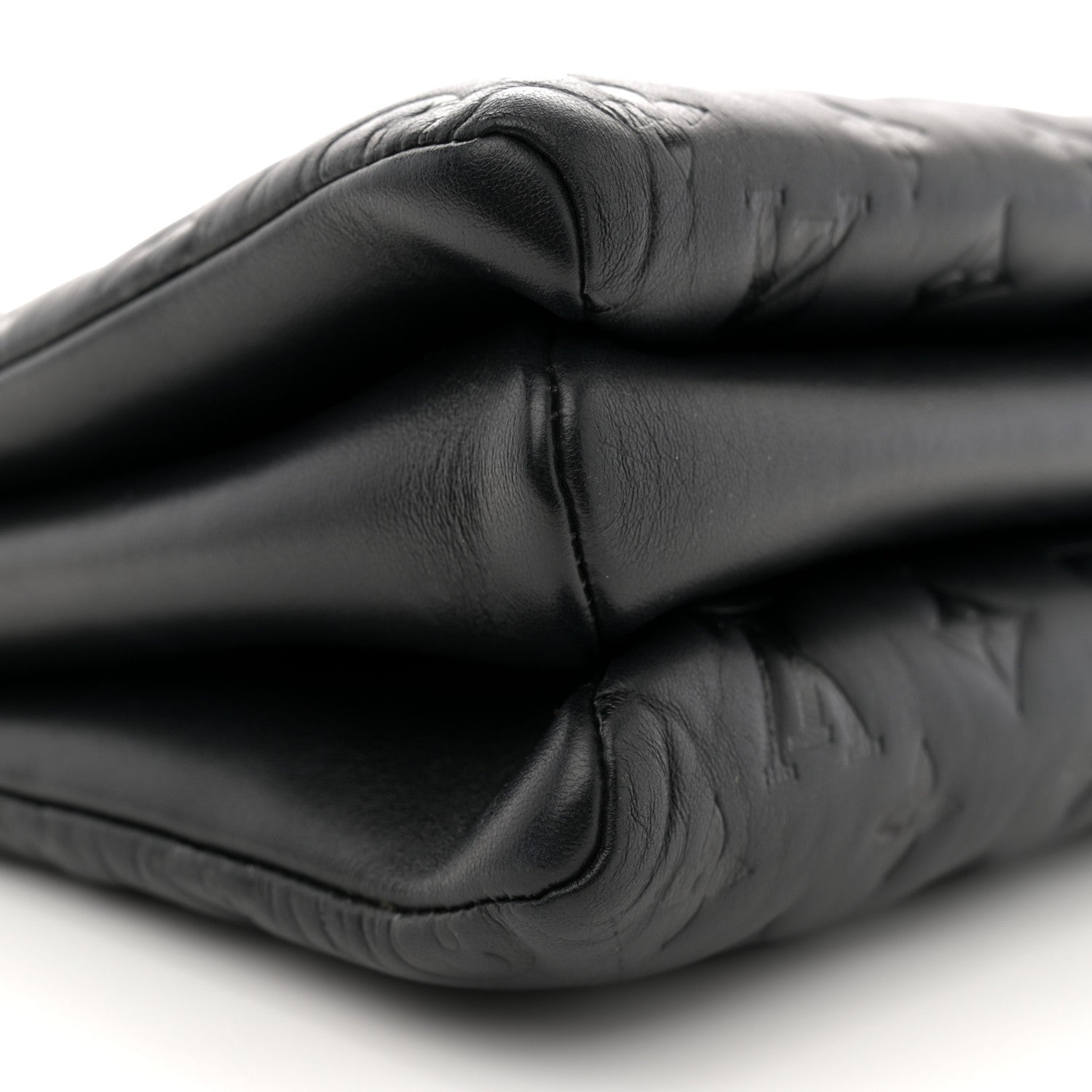 Louis Vuitton Lambskin Embossed Monogram Coussin PM Black 10 of 11