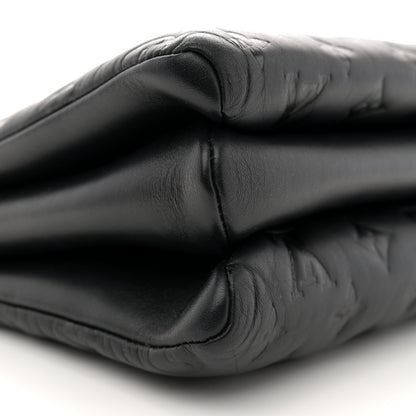 Louis Vuitton Lambskin Embossed Monogram Coussin PM Black 10 of 11