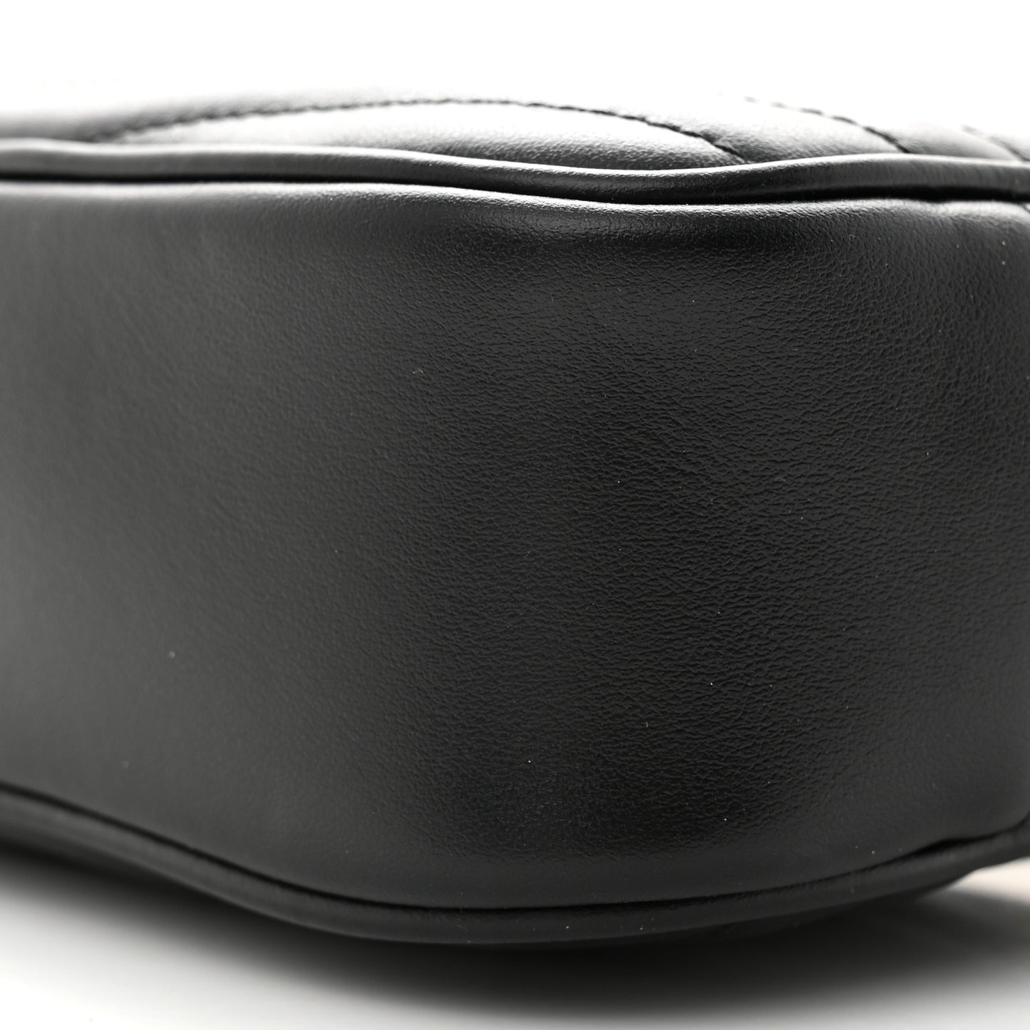 Calfskin Matelasse Monogram Mini Lou Camera Bag Black