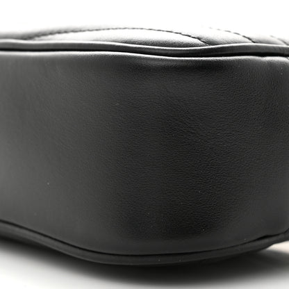 Saint Laurent Calfskin Matelasse Monogram Mini Lou Camera Bag Black 10 of 11