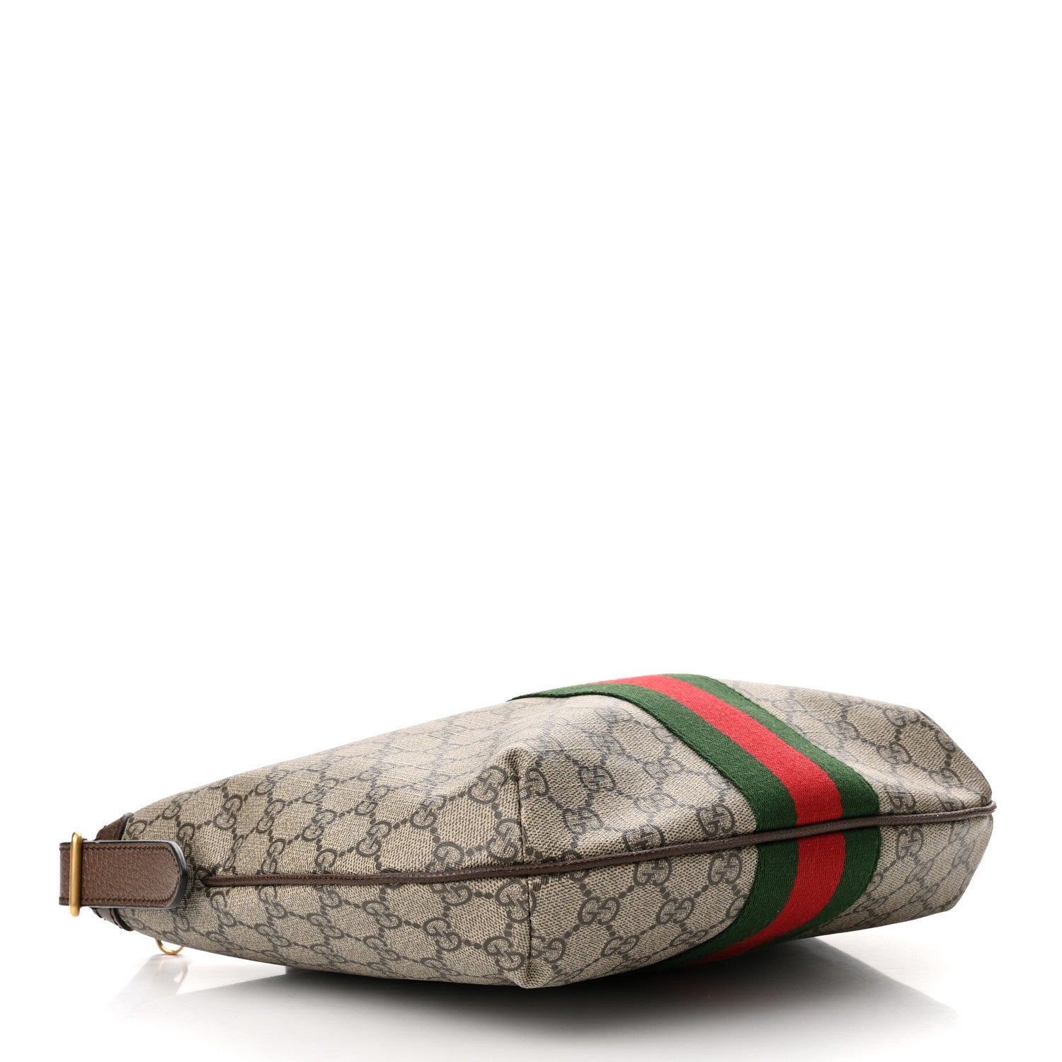 Gucci GG Supreme Monogram Web Small Ophidia Half Moon Hobo Brown 4 of 11