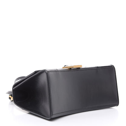 Balenciaga Shiny Box Calfskin Small Hourglass Top Handle Bag Black 4 of 9