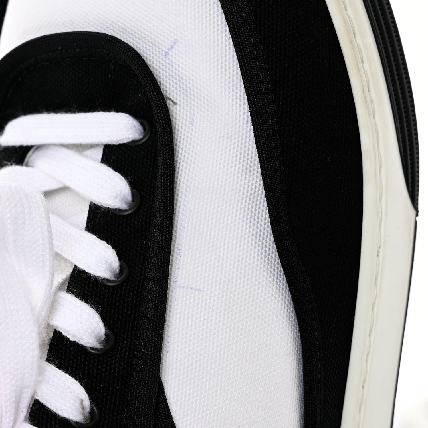 Chanel Fabric Womens Logo Sneakers 41 Black White 1200578