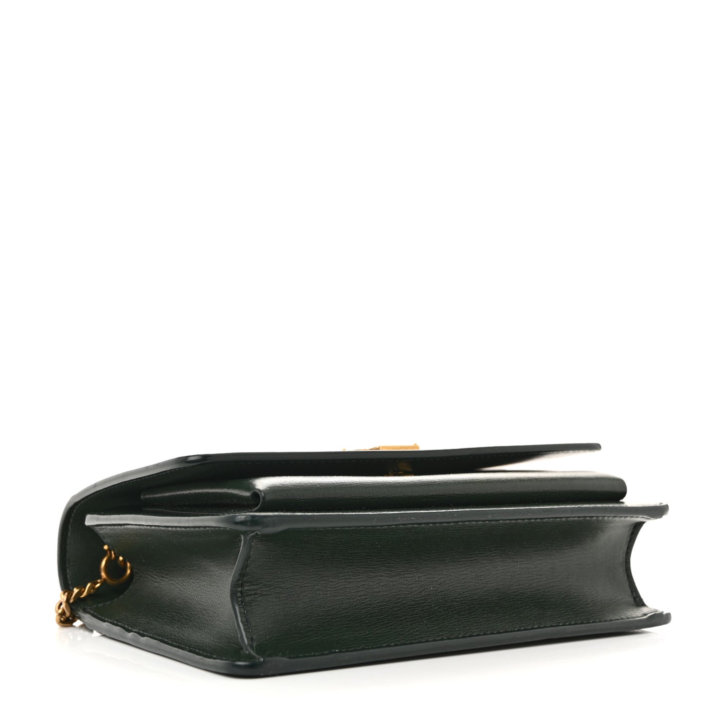 Calfskin Monogram Sunset Chain Wallet Green