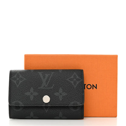 Louis Vuitton LOUIS VUITTON Monogram Eclipse Multicles 6 Key Holder 7 of 7