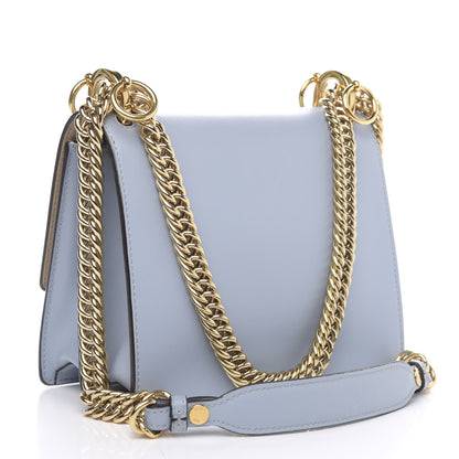 Fendi Vitello Liberty Studded Small Kan I Shoulder Bag Azzurro Polvere 3 of 11