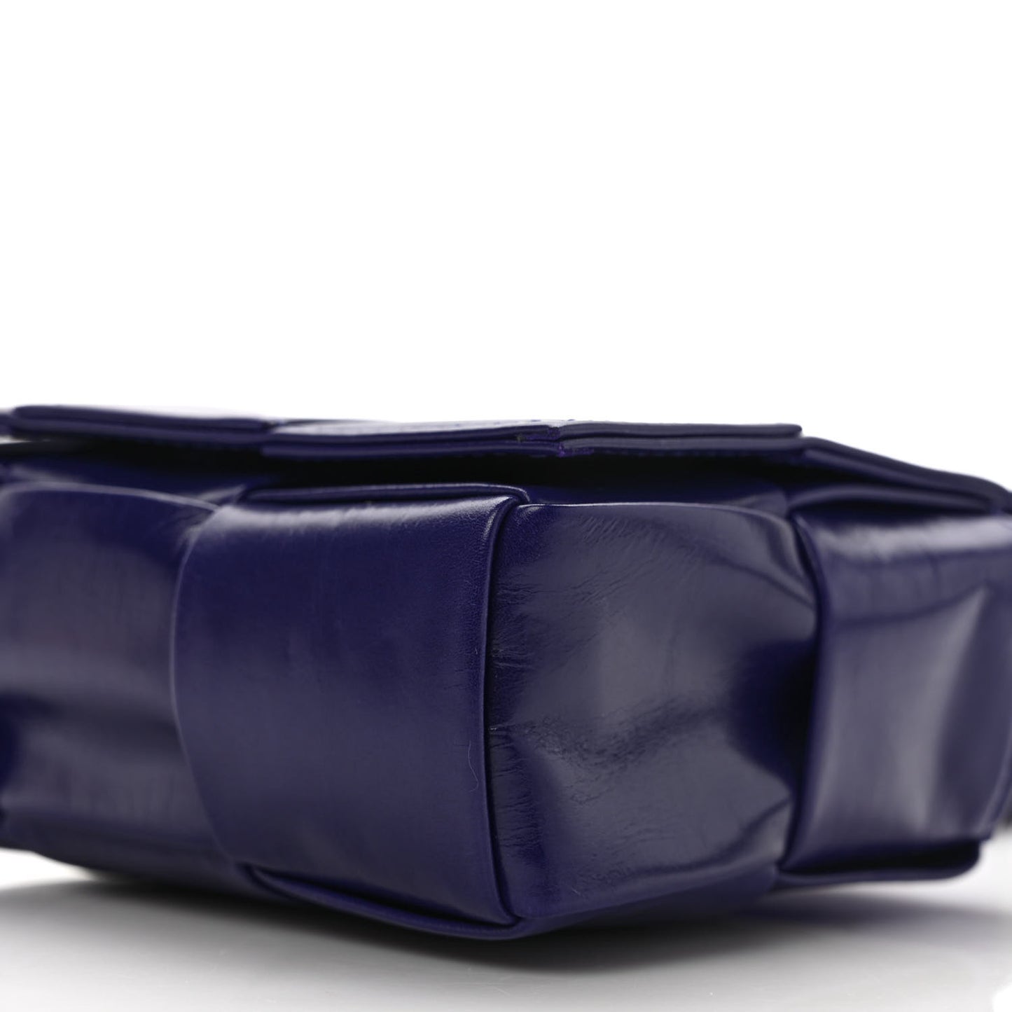 Crinkled Lambskin Maxi Intrecciato Extra Mini Cassette Crossbody Bag Unicorn
