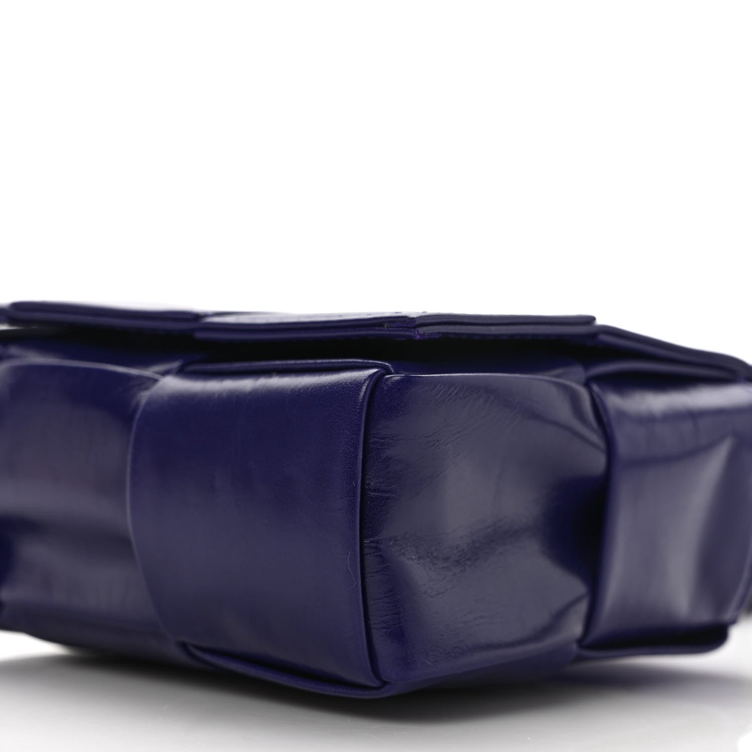 Bottega Veneta Crinkled Lambskin Maxi Intrecciato Extra Mini Cassette Crossbody Bag Unicorn 8 of 8