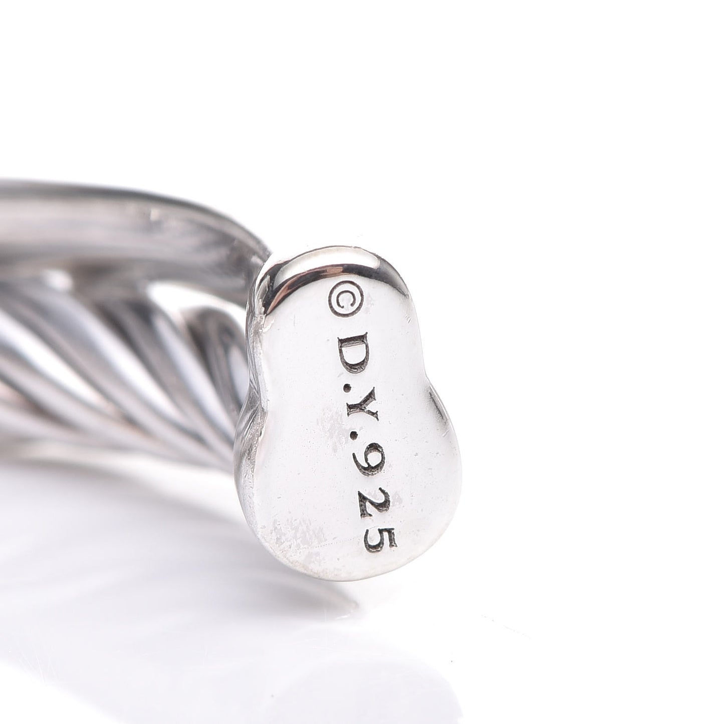 Sterling Silver Diamond 23mm Small Crossover Hoop Earrings