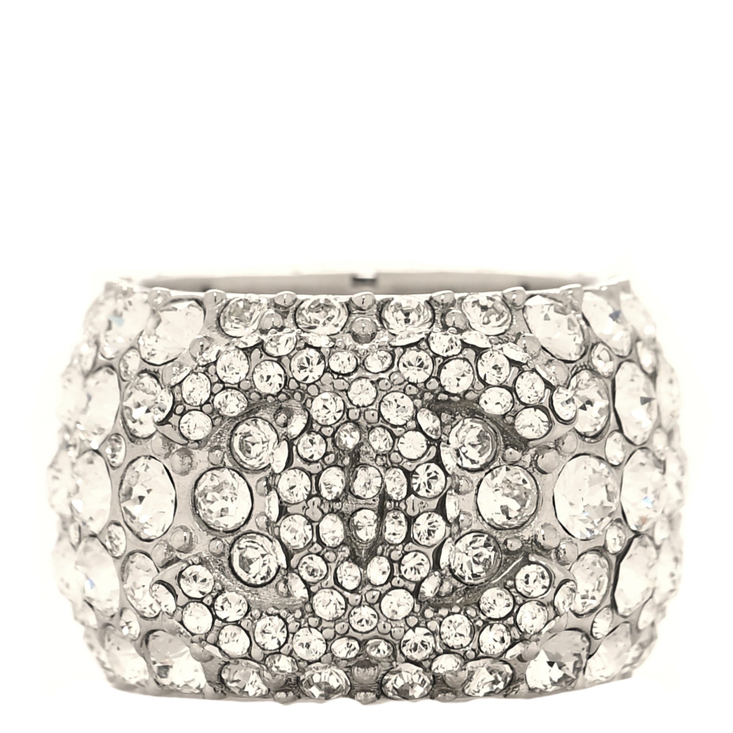 Crystal CC Ring 52 6 Silver