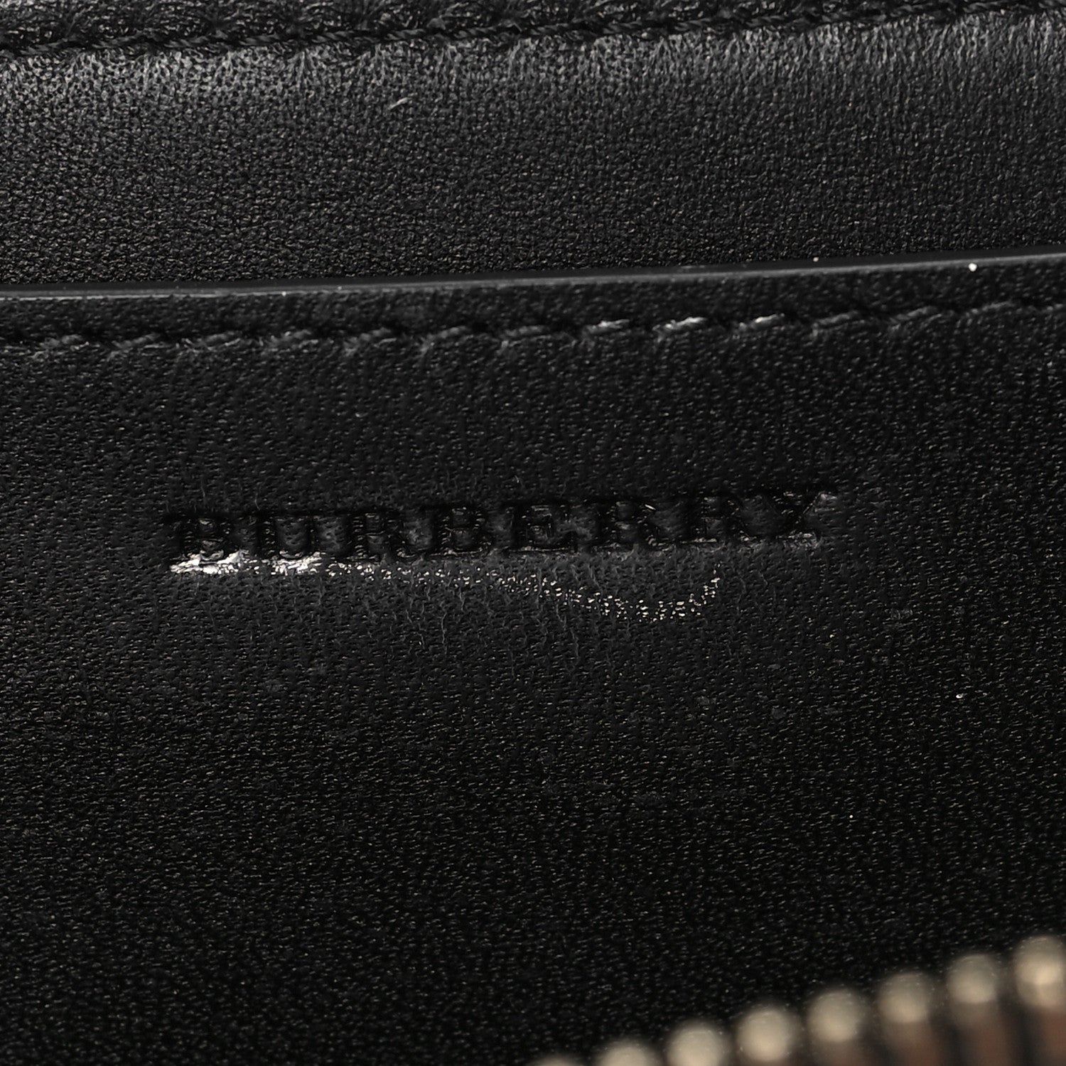 Burberry Smoked Check Zip Around Wallet Brown 6 of 7