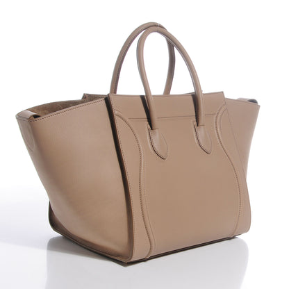 Celine Supple Calfskin Medium Phantom Luggage Taupe 3 of 9