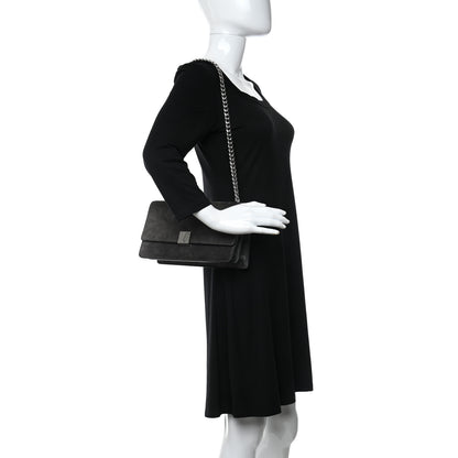 Celine Suede Small Case Chain Flap Grey 3 of 12