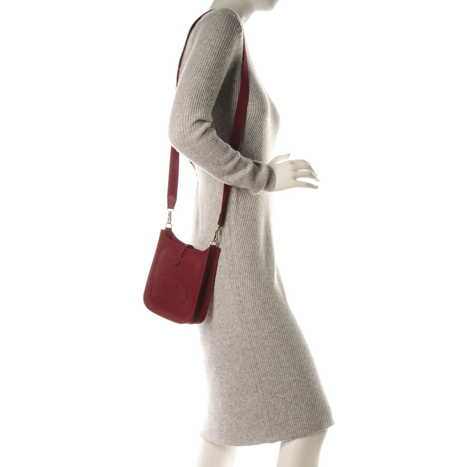 Hermes Epsom Evelyne TPM Rouge Grenat 2 of 7